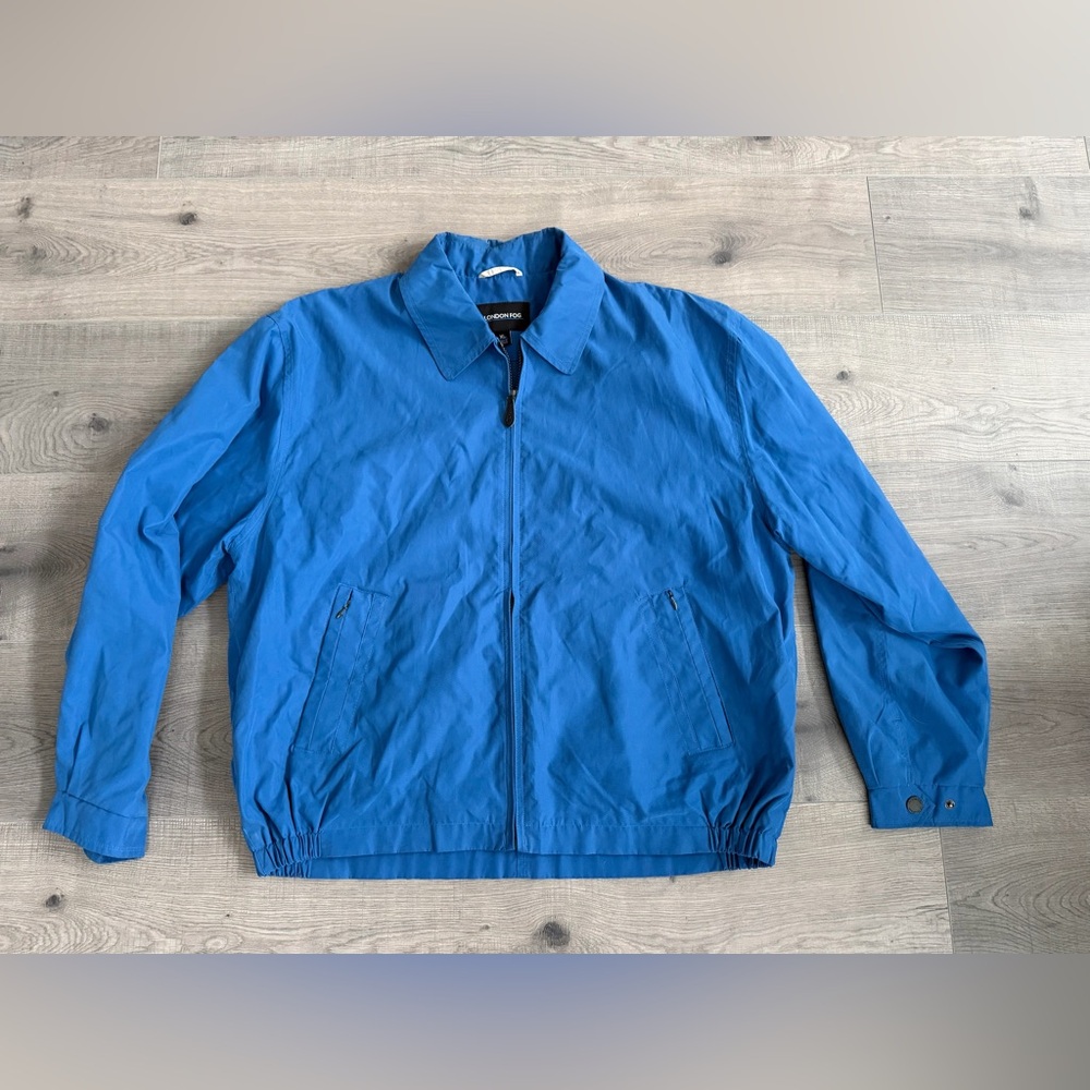 London Fog Men's Vibrant Blue Windbreaker